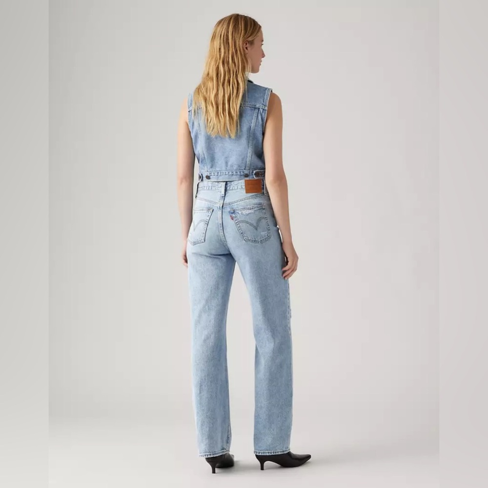 Levi’s RIBCAGE WIDE LEG WOMEN'S JEANS in Bin Day, 27x30 - Picture 3 of 8